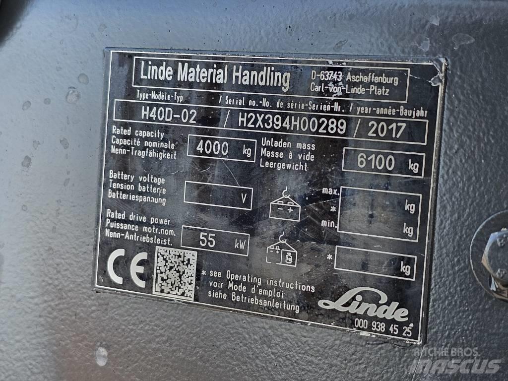 Linde H40D-02 Diesel Forklifts