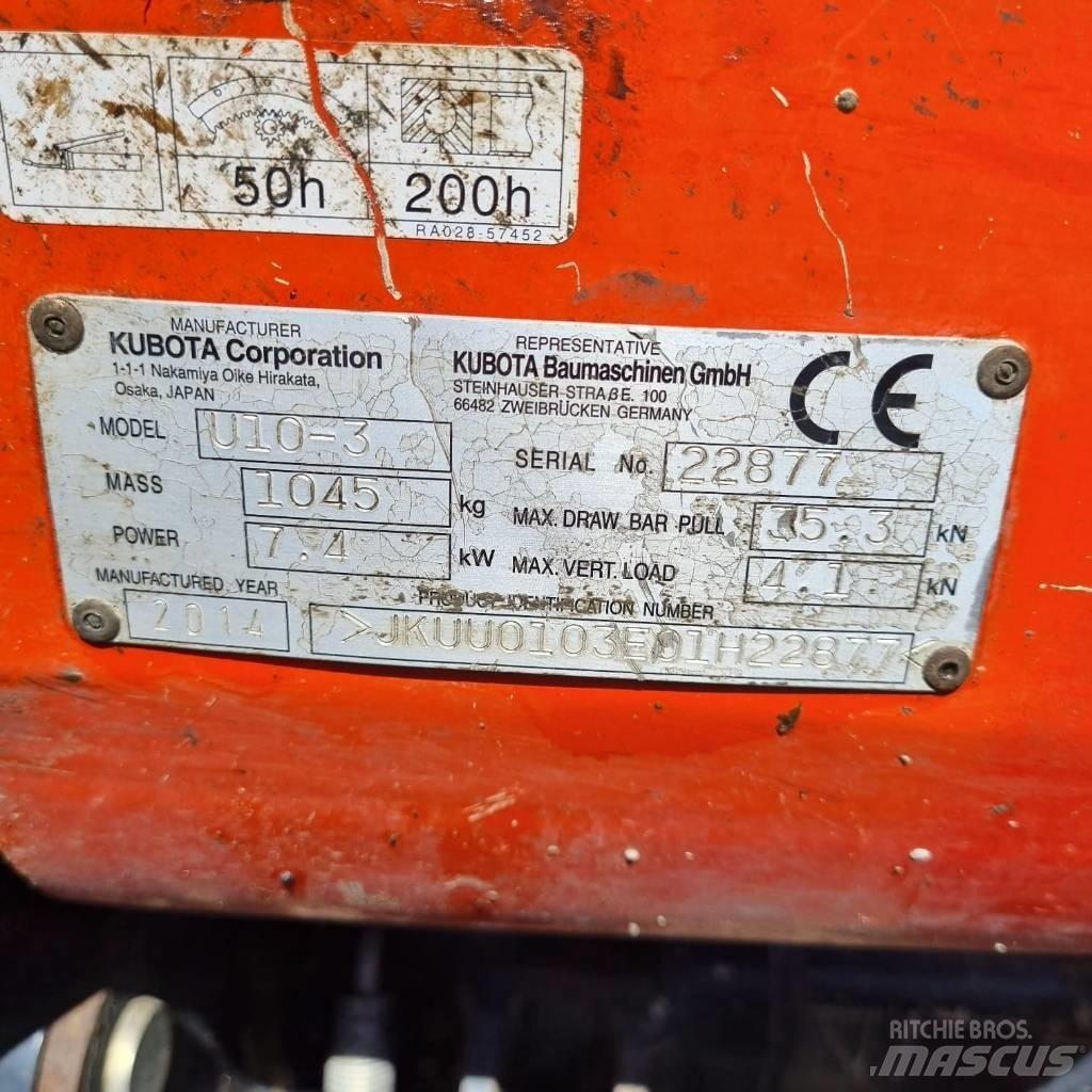 Kubota U 10-3a Mini Excavators <7t (Mini Diggers)