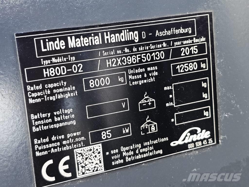 Linde H80D-02 Diesel Forklifts