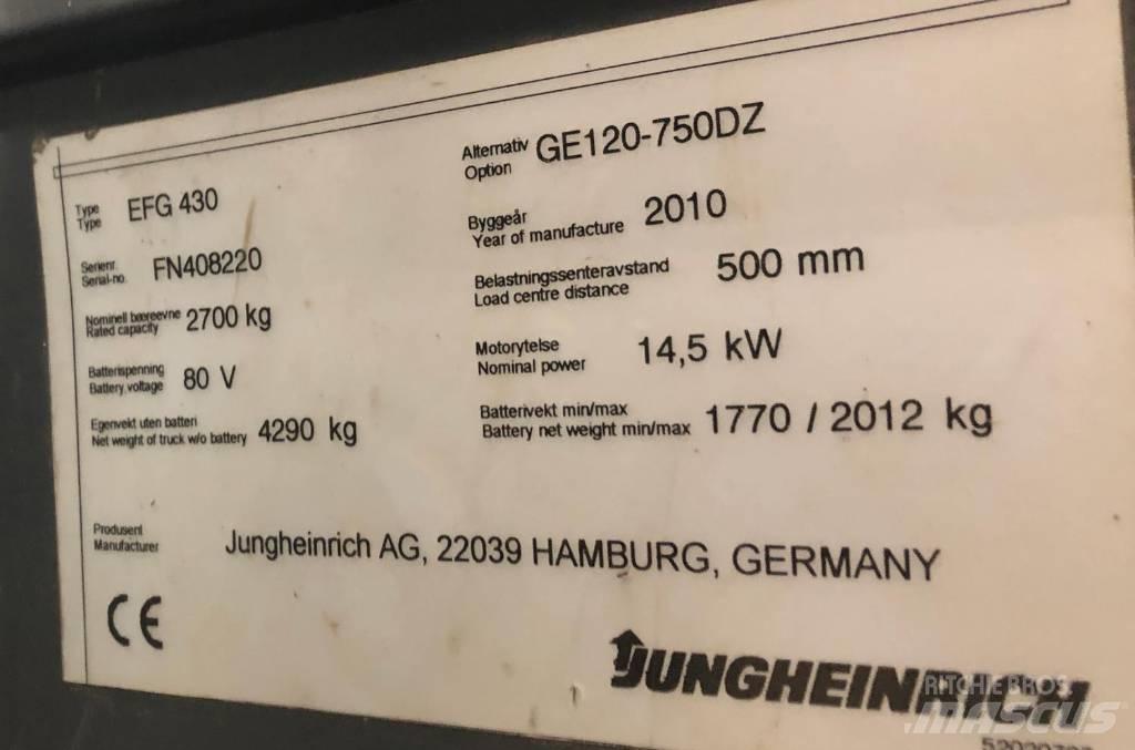 Jungheinrich EFG430 Electric Forklifts