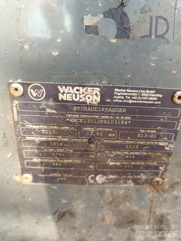 Wacker Neuson EZ 17 Mini Excavators <7t (Mini Diggers)