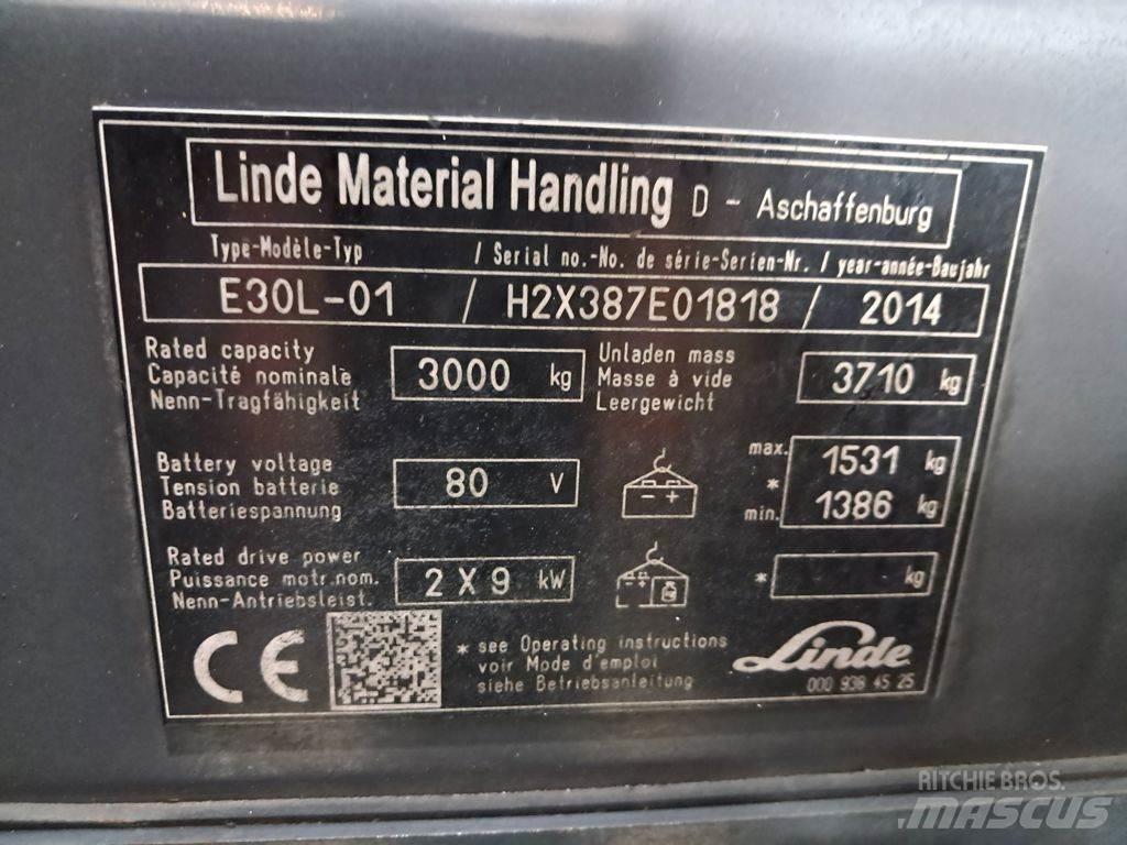 Linde E30L-01 Electric Forklifts