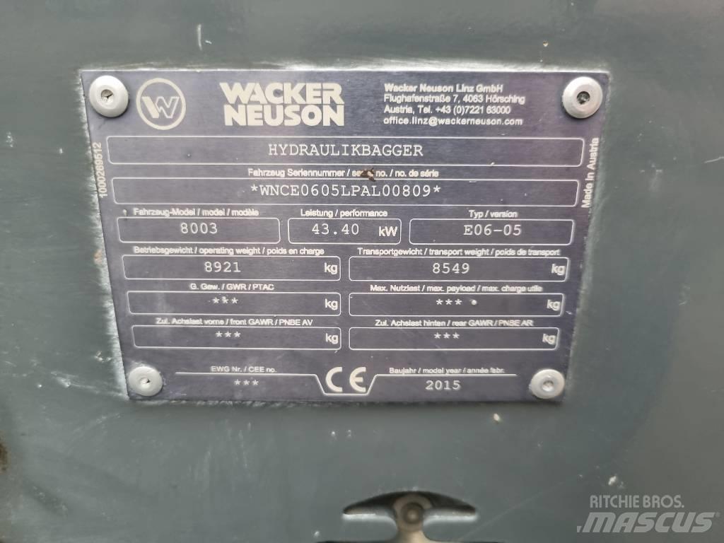 Wacker Neuson 8003 Mini excavators  7t - 12t