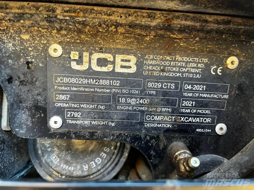 JCB 8029 CTS Mini Excavators <7t (Mini Diggers)