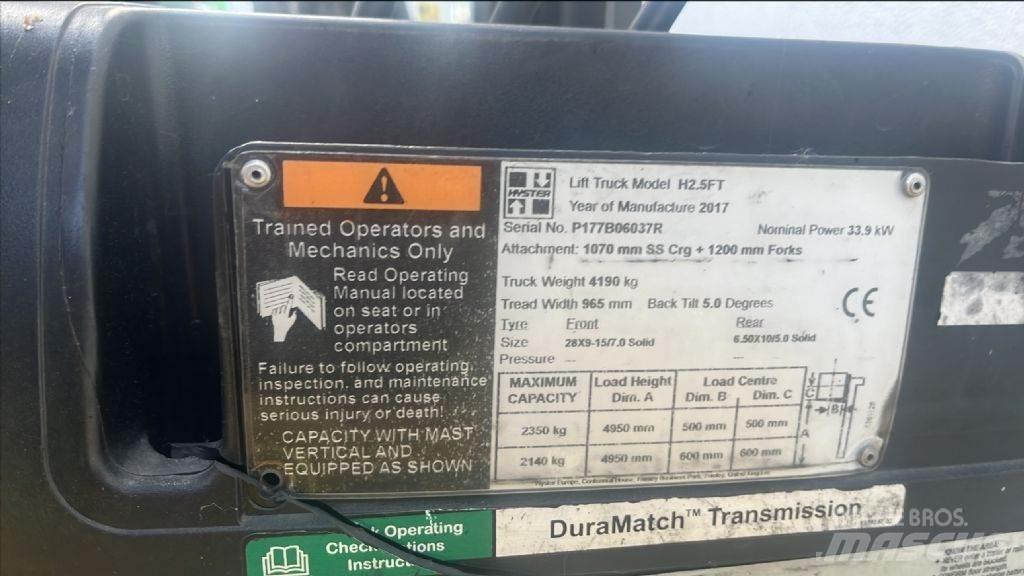 Hyster H 2.5 FT Diesel Forklifts
