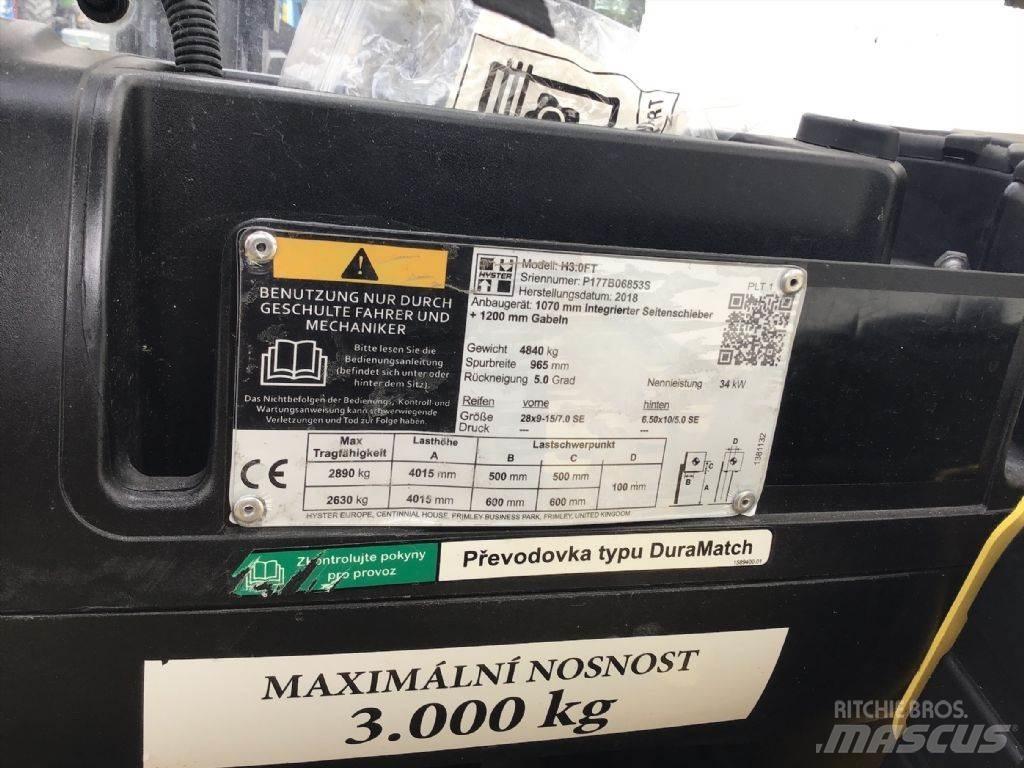 Hyster H 3.0 FT Diesel Forklifts