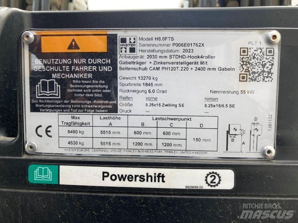 Hyster H 8.0 FTS Diesel Forklifts