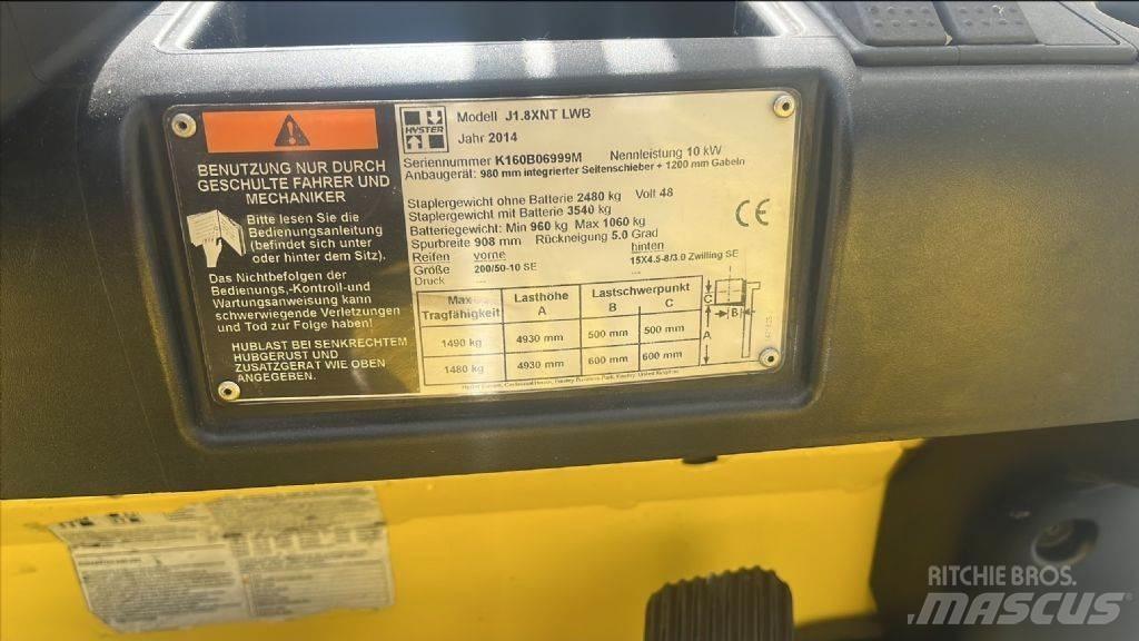 Hyster J 1.8 XNT Electric Forklifts