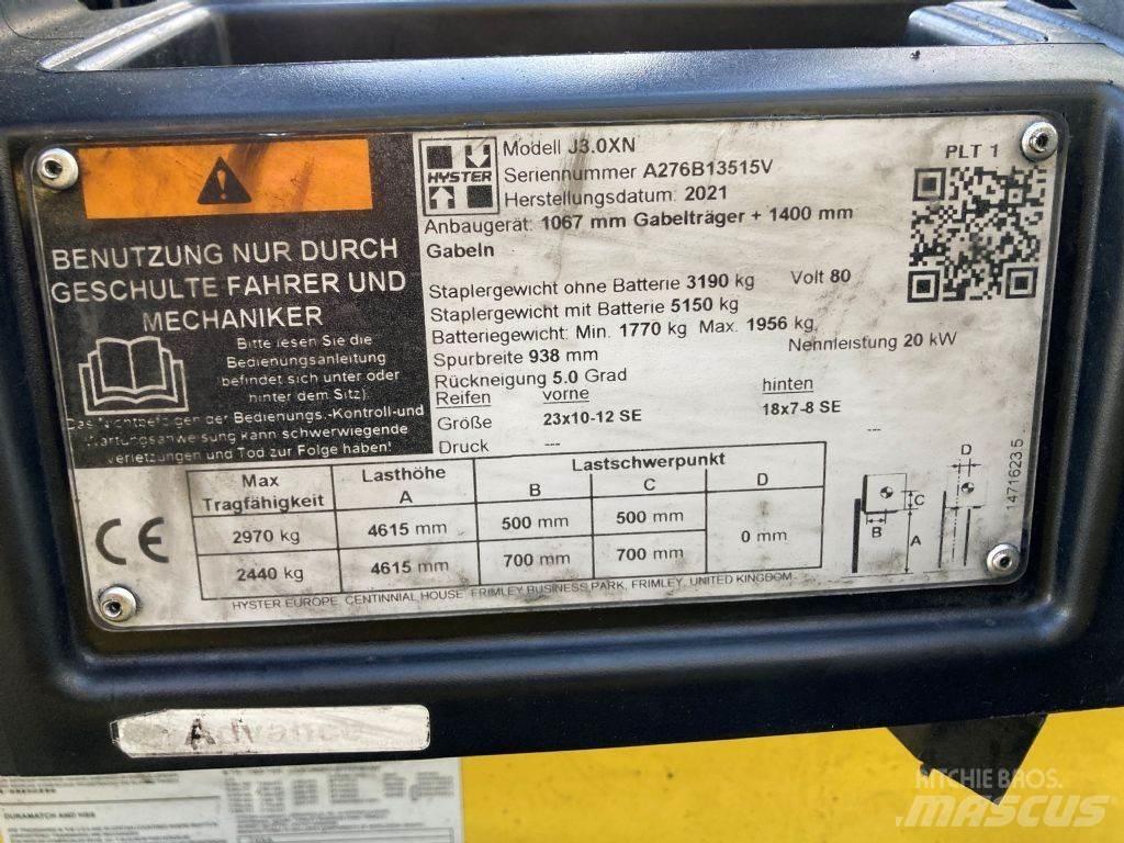 Hyster J 3.0 XN Electric Forklifts