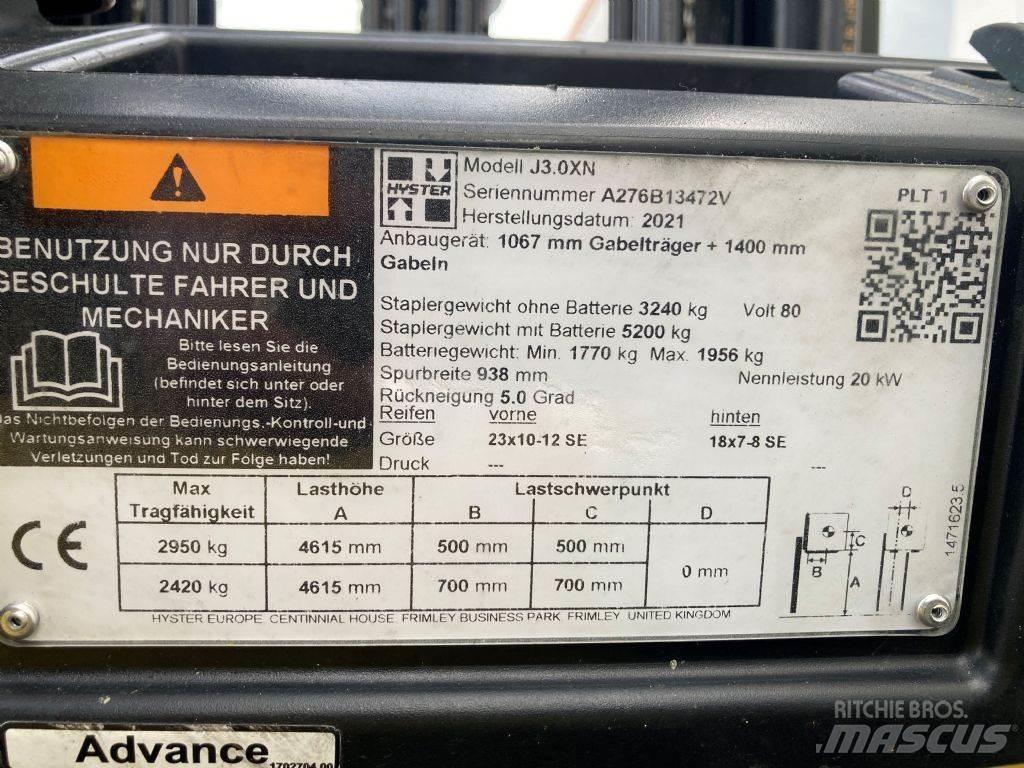Hyster J 3.0 XN Electric Forklifts