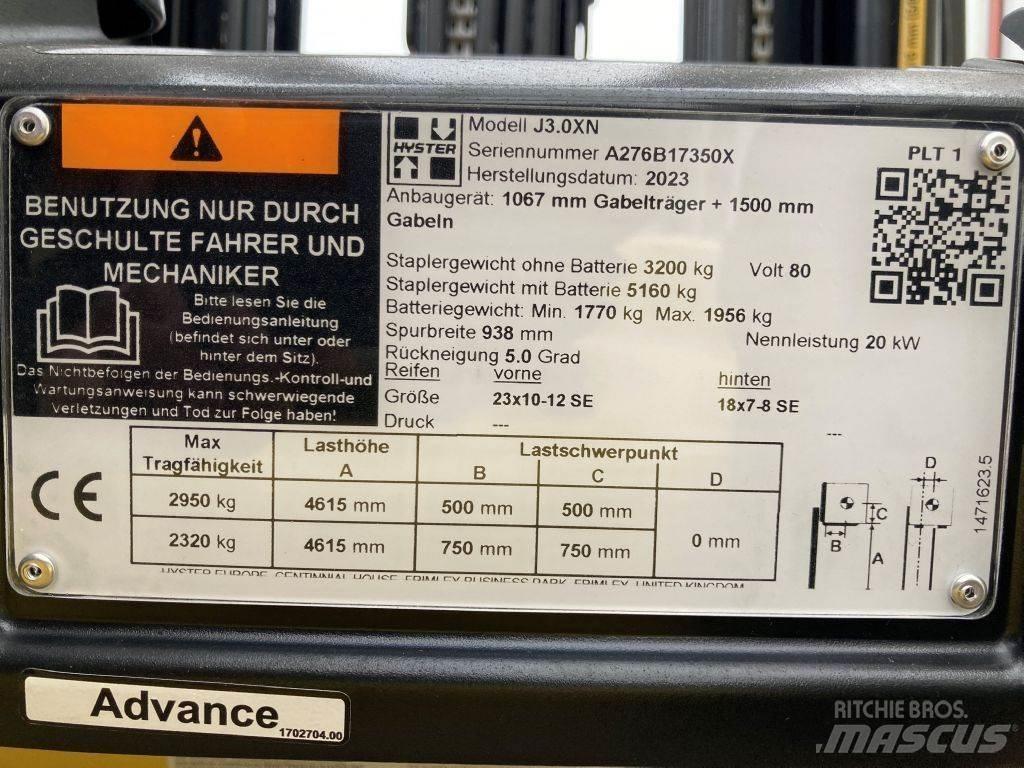 Hyster J 3.0 XN Electric Forklifts