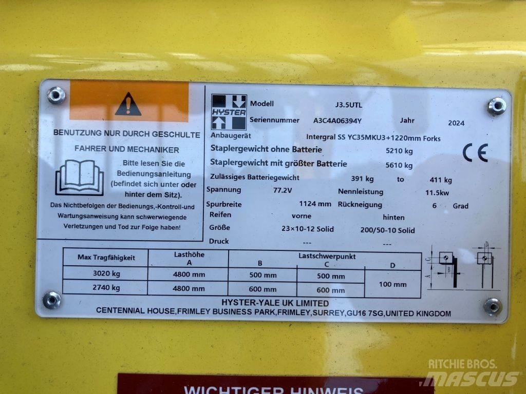 Hyster J 3.5 UTL Electric Forklifts