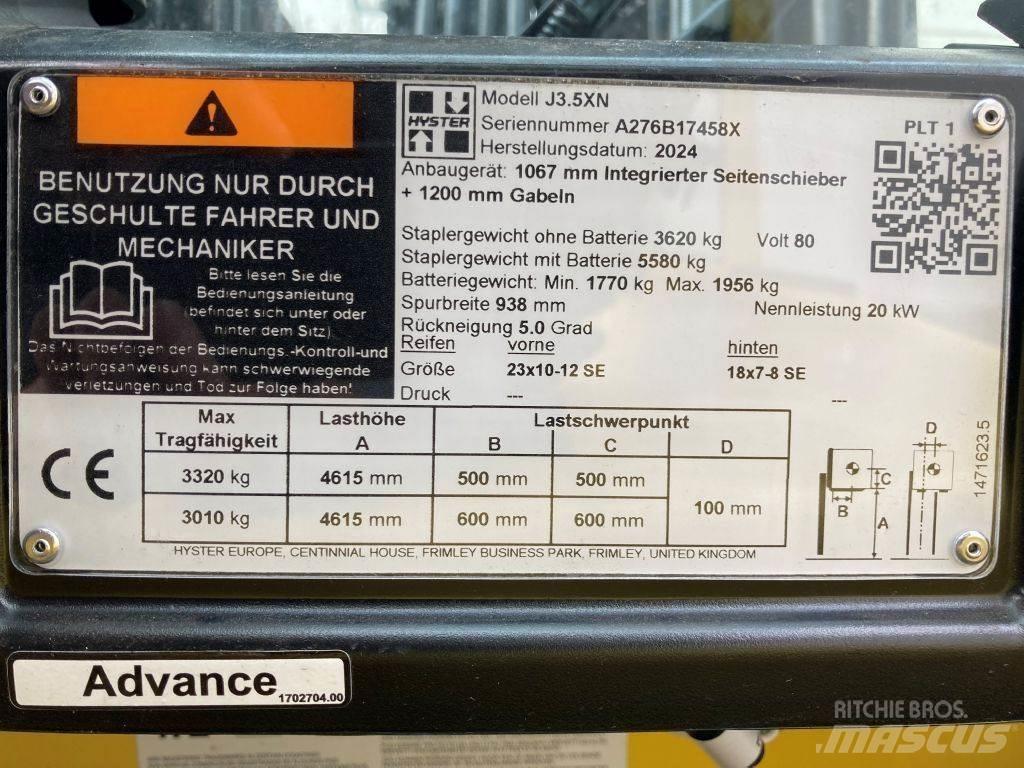 Hyster J 3.5 XN Electric Forklifts