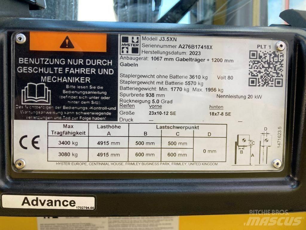 Hyster J 3.5 XN Electric Forklifts