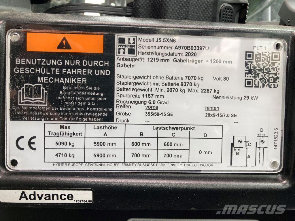 Hyster J 5.5 XN6 Electric Forklifts