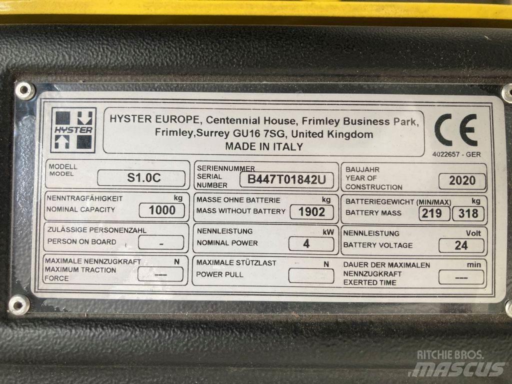 Hyster S 1.0 C Pedestrian stacker