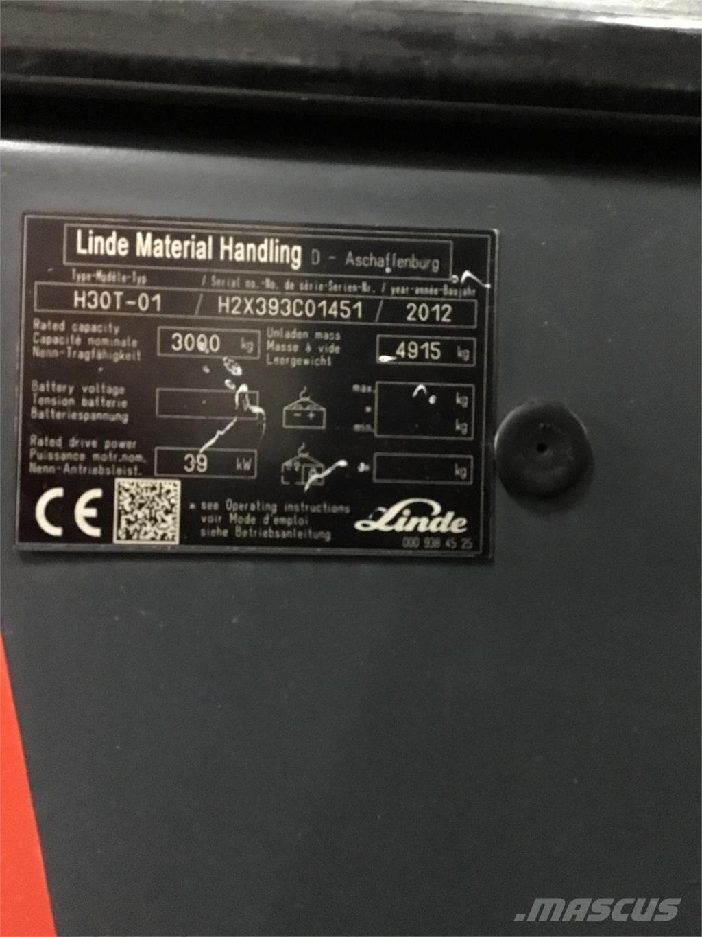 Linde H 30 T 01 LPG trucks