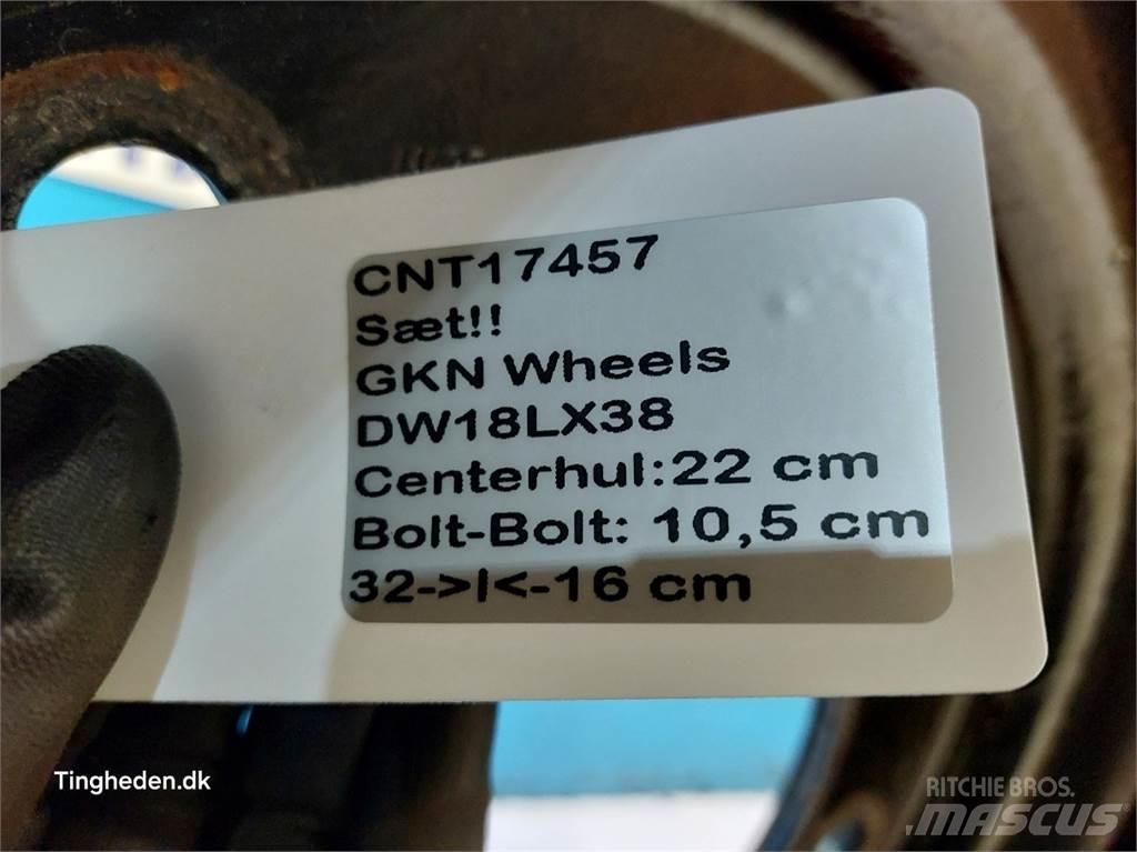  38 DW18Lx38 Sæt Tires, wheels and rims