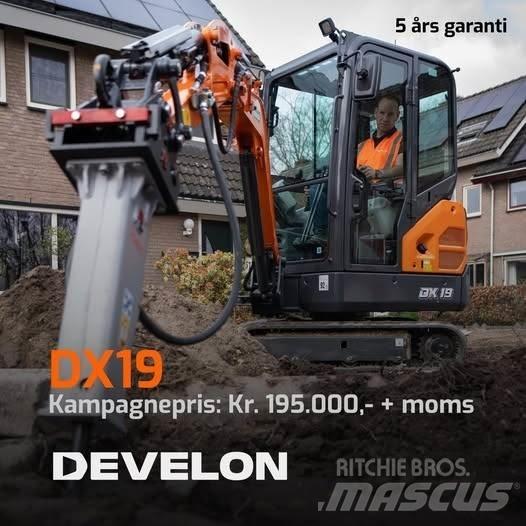 Develon DX19-7 Mini Excavators <7t (Mini Diggers)