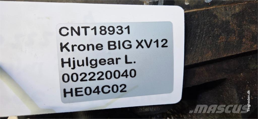 Krone Big X V12 Hay and forage machine accessories