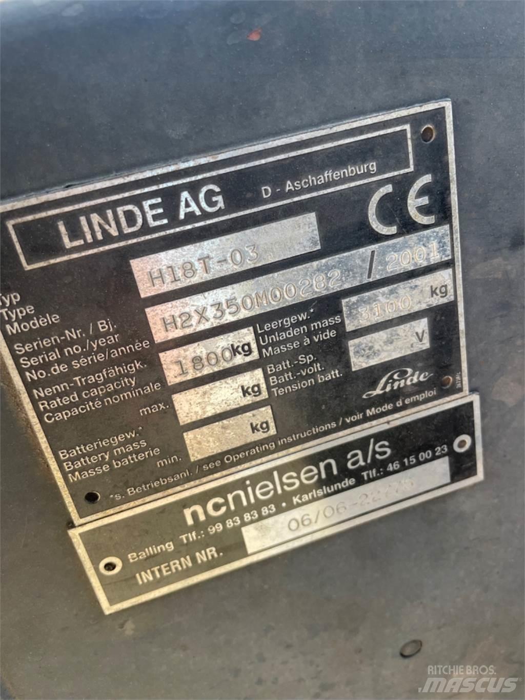 Linde H18T LPG trucks