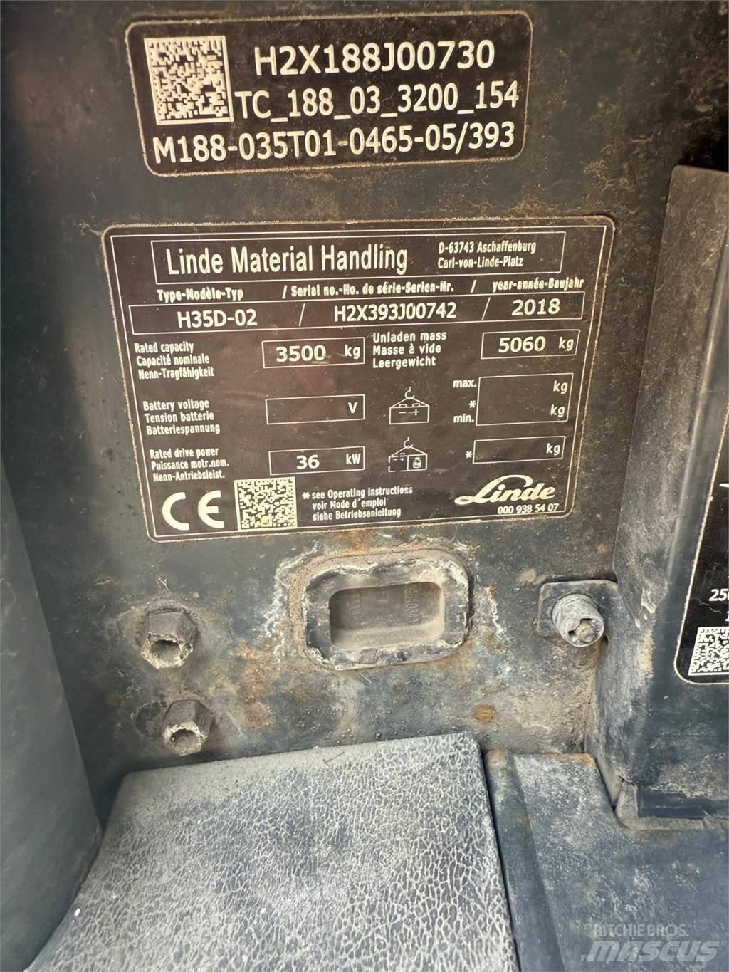 Linde H35D Diesel Forklifts