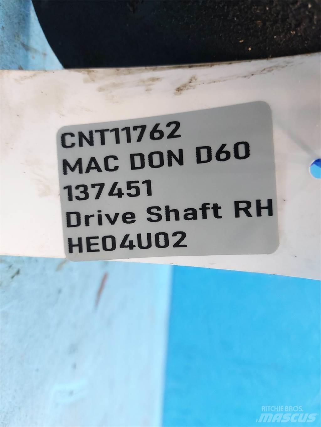 MacDon D60 Combine Attachments