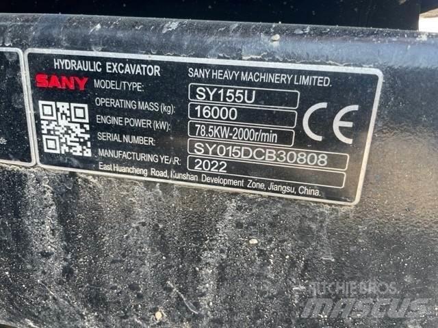 Sany SY155U Crawler Excavators