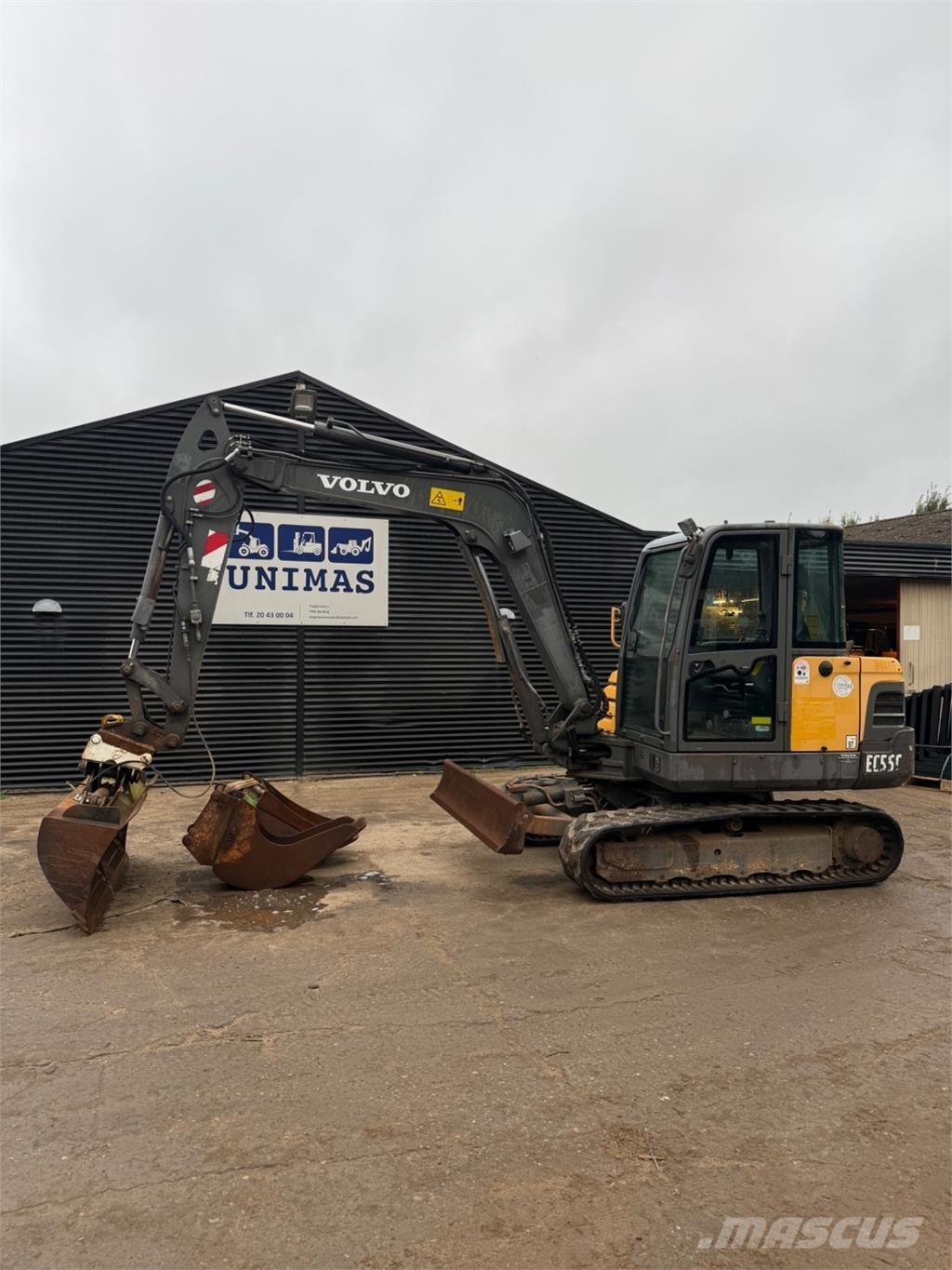 Volvo EC55C Mini Excavators <7t (Mini Diggers)