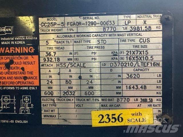 Doosan GC25P-5 Misc Forklifts