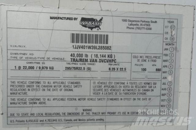 Wabash DVCVHPC Box Trailers