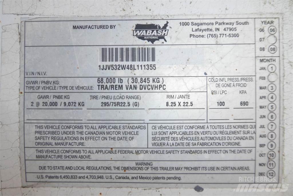 Wabash DVCVHPC Box Trailers