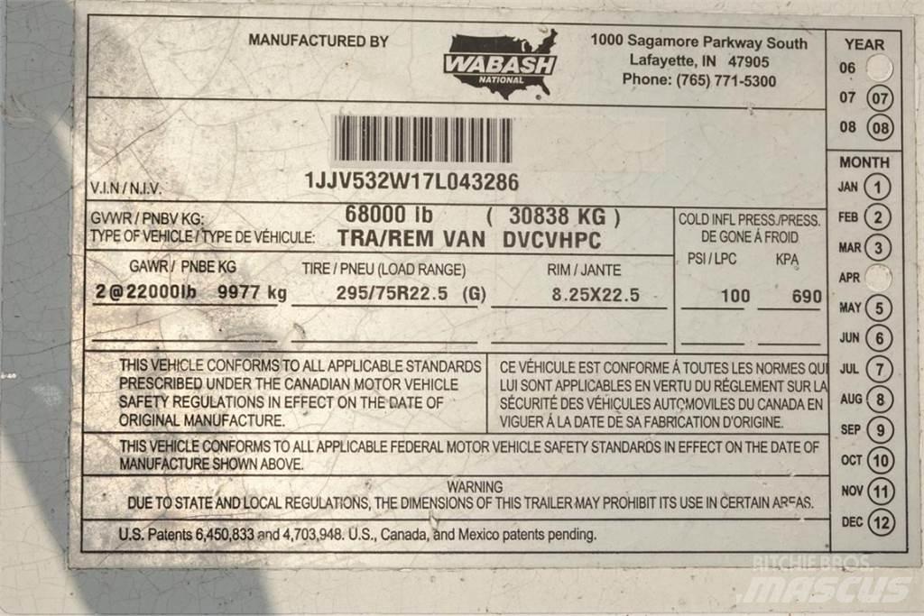 Wabash DVCVHPC Box Trailers