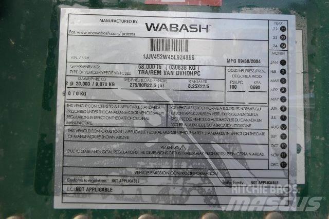 Wabash DVHDHPC Box Trailers