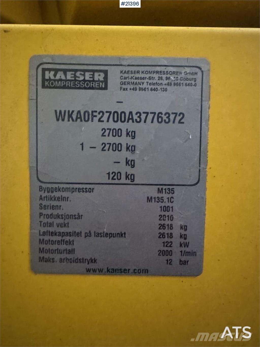 Kaeser M135 Compressors