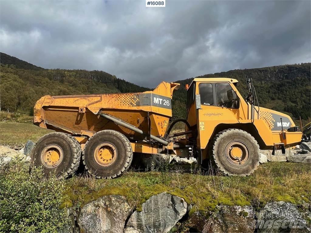 Moxy MT26 dumper. Articulated Dump Trucks (ADTs)