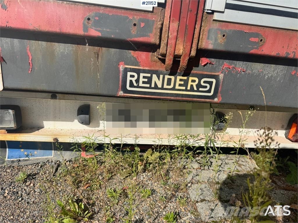 Renders trailer. Flatbed Trailers