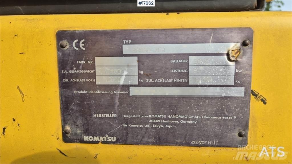 Komatsu PW 160 Wheeled Excavators