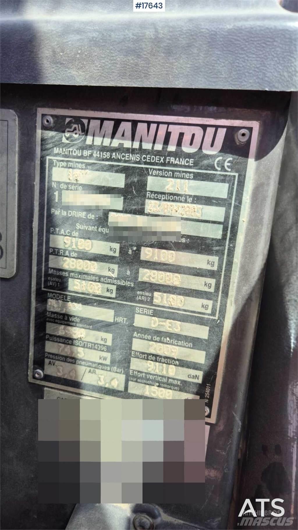 Manitou MLT 634 Telescopic Handlers