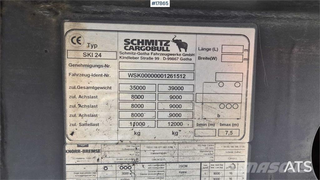 Schmitz SKI 24 7.2 Grain / Hopper / Tipper Trailers