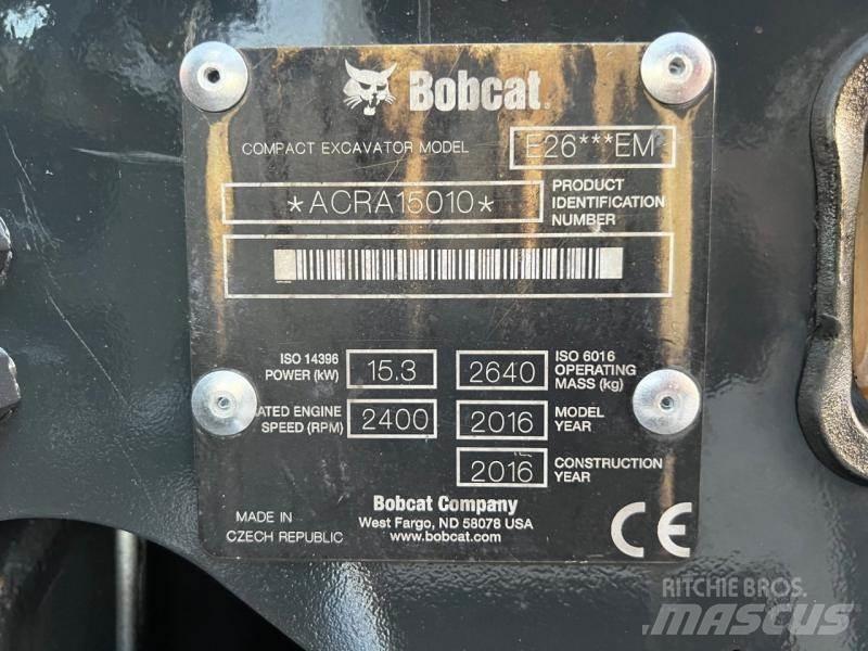 Bobcat E 26 Mini Excavators <7t (Mini Diggers)