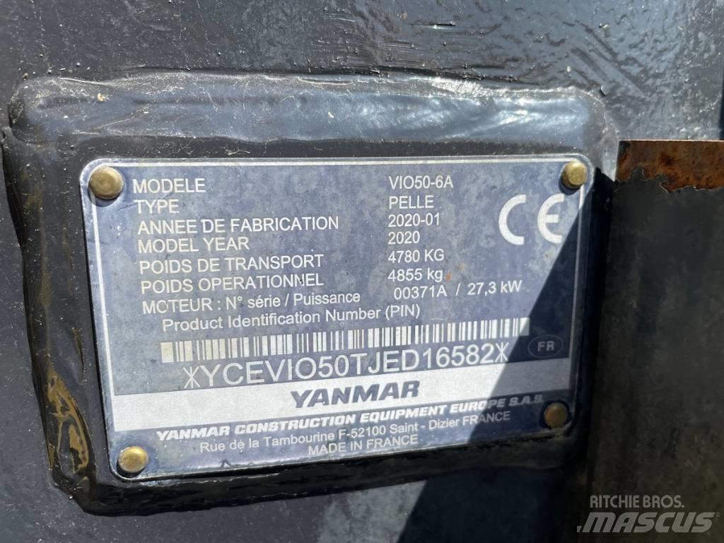 Yanmar Vio 50-6 Mini Excavators <7t (Mini Diggers)