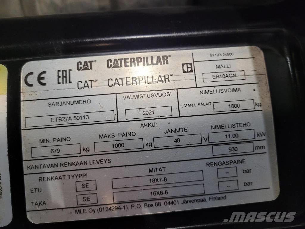 CAT EP18 ACN Electric Forklifts