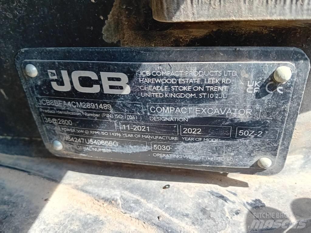 JCB 50 Z-2 Mini Excavators <7t (Mini Diggers)