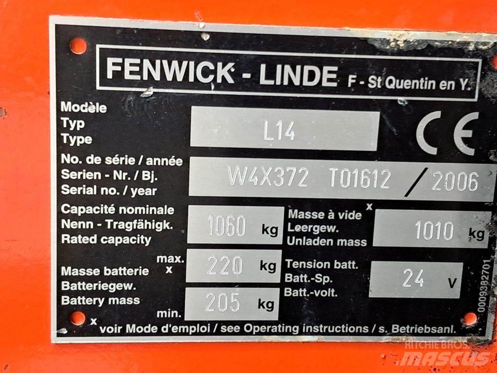 Linde L14 Pedestrian stacker