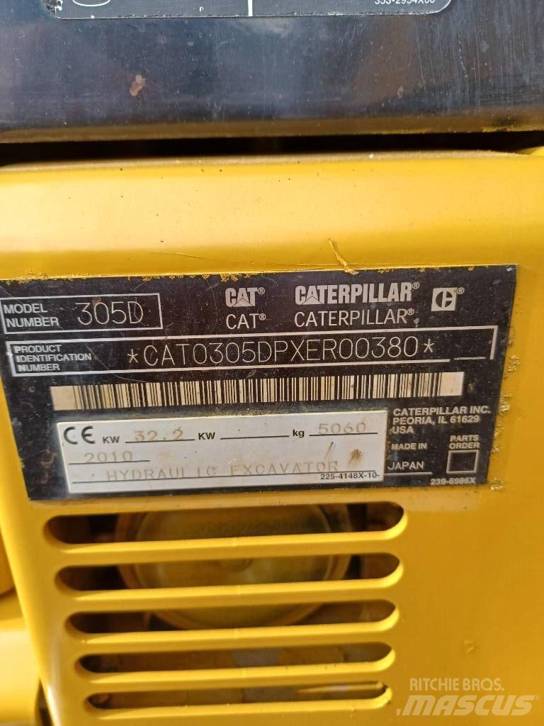 CAT 305 Mini Excavators <7t (Mini Diggers)