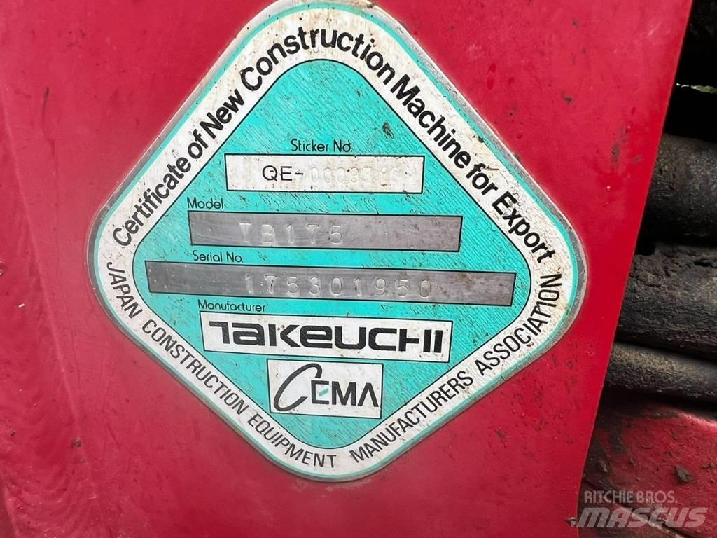 Takeuchi TB 175 Mini excavators  7t - 12t