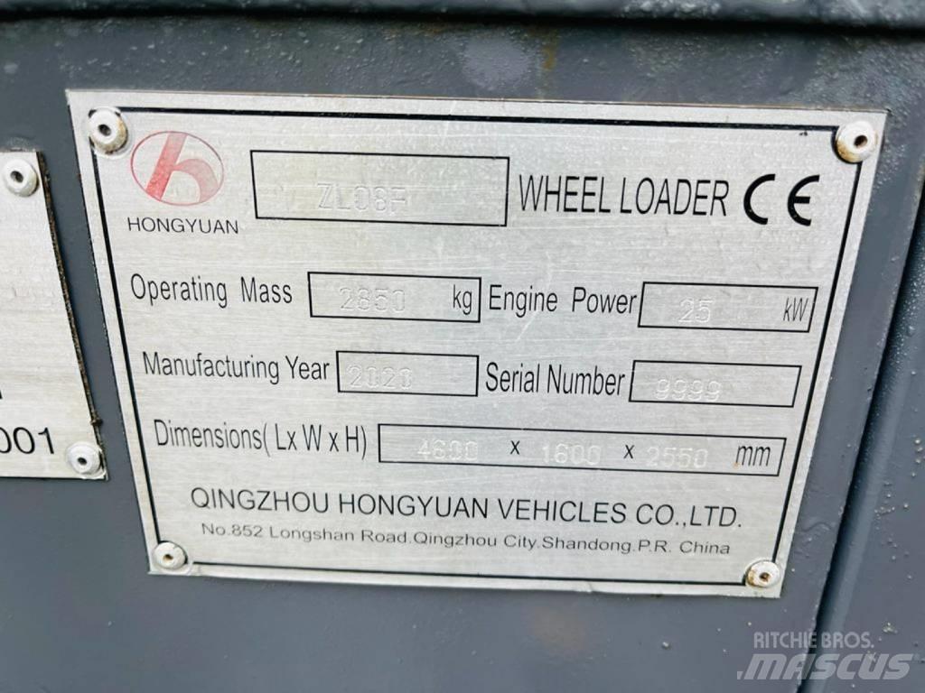 Hongyuan ZL08F Wheel Loaders