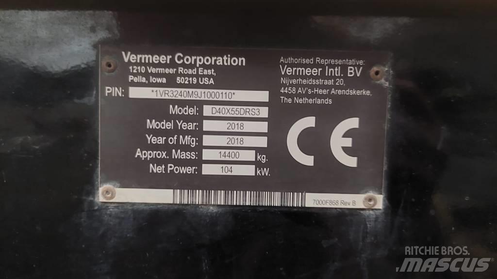 Vermeer D40x55DR S3 Horizontal Drilling Rigs