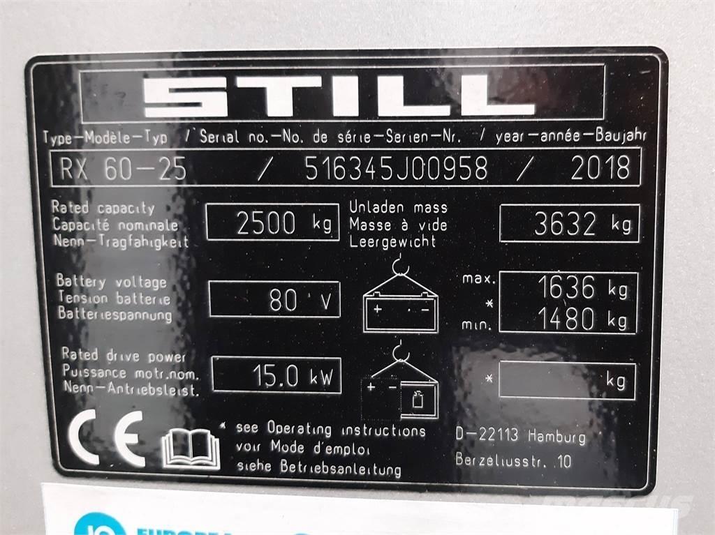 Still RX60 25 Electric Forklifts